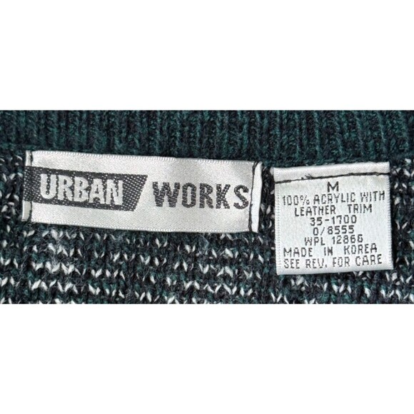 Vintage Urban Works Men’s 80s Retro Grunge Streetwear Indie Sweater Sz Med - Picture 4 of 4